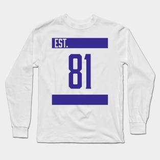 Est 81 Blue Long Sleeve T-Shirt